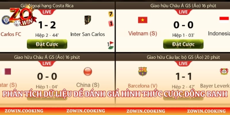 Phân tích dữ liệu để đánh giá hình thức cược đồng banh